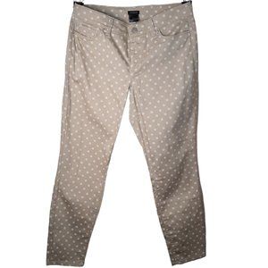 Floral print curvy ankle pants